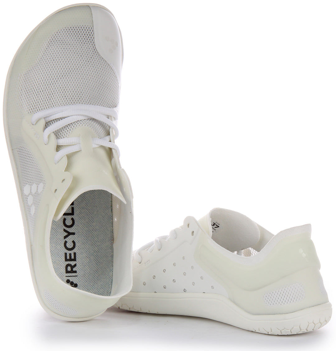 Vivobarefoot Primus Lite III Baskets à lacets résistantes à la perforation pour femmes en blanc 