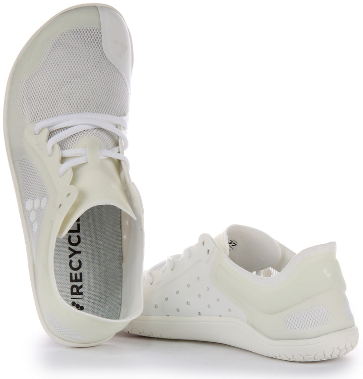 Vivobarefoot Primus Lite III Zapatillas con cordones resistentes a los pinchazos para mujer en blanco 