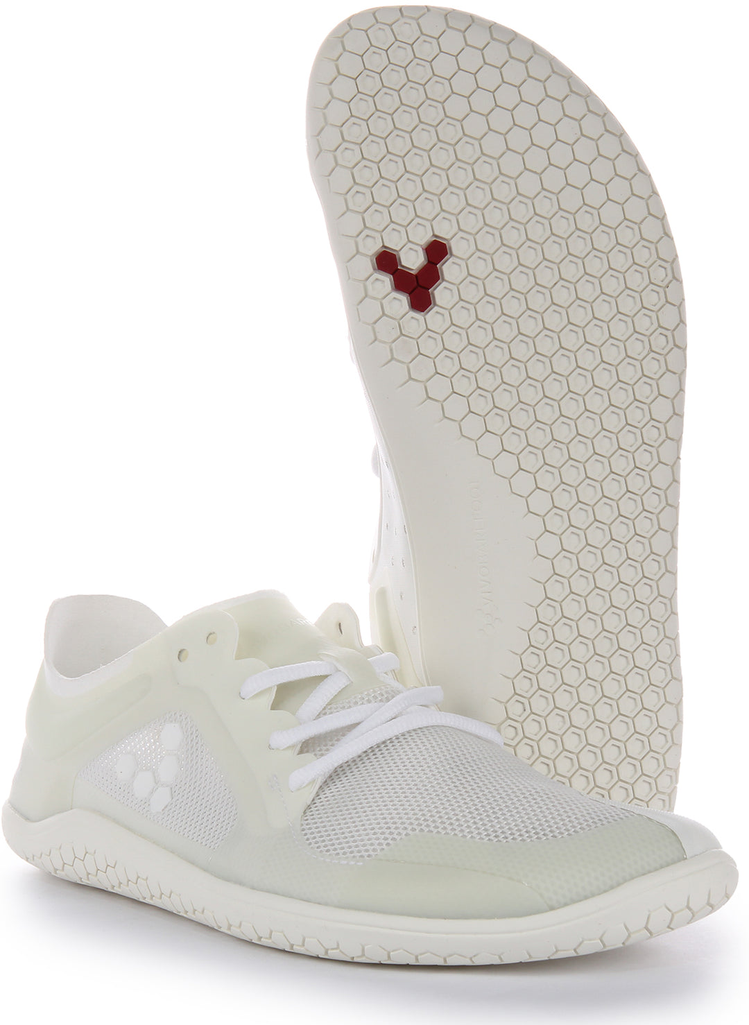 Vivobarefoot Primus Lite III Baskets à lacets résistantes à la perforation pour femmes en blanc 