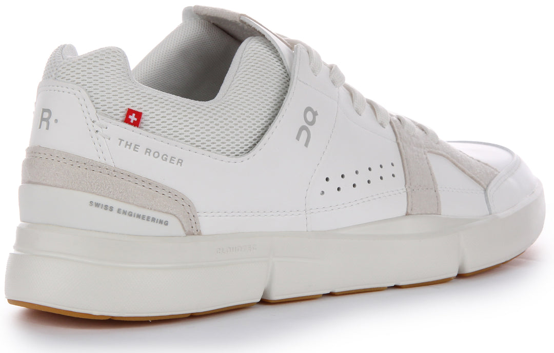  ON Tenis The Roger Clubhouse Mid para hombre, blanco