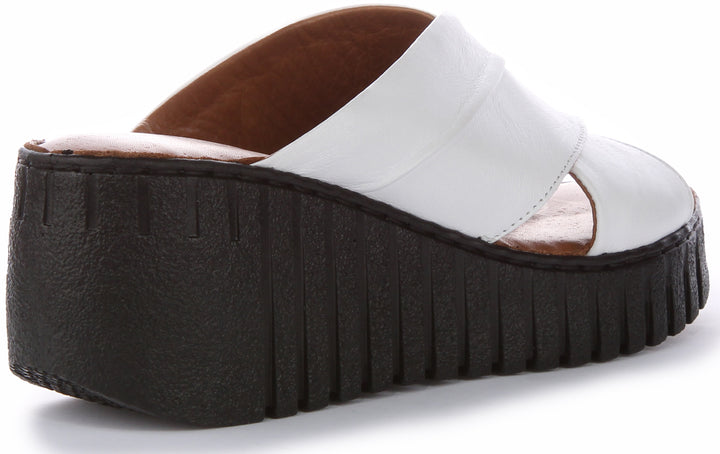 Justinreess England Camile Soft Footbed Wedge In White