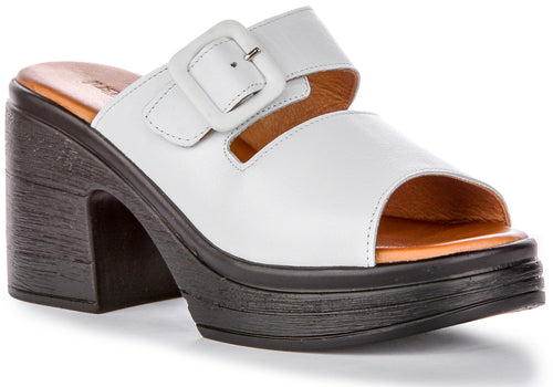 Justinreess England Audrey Sandal In White