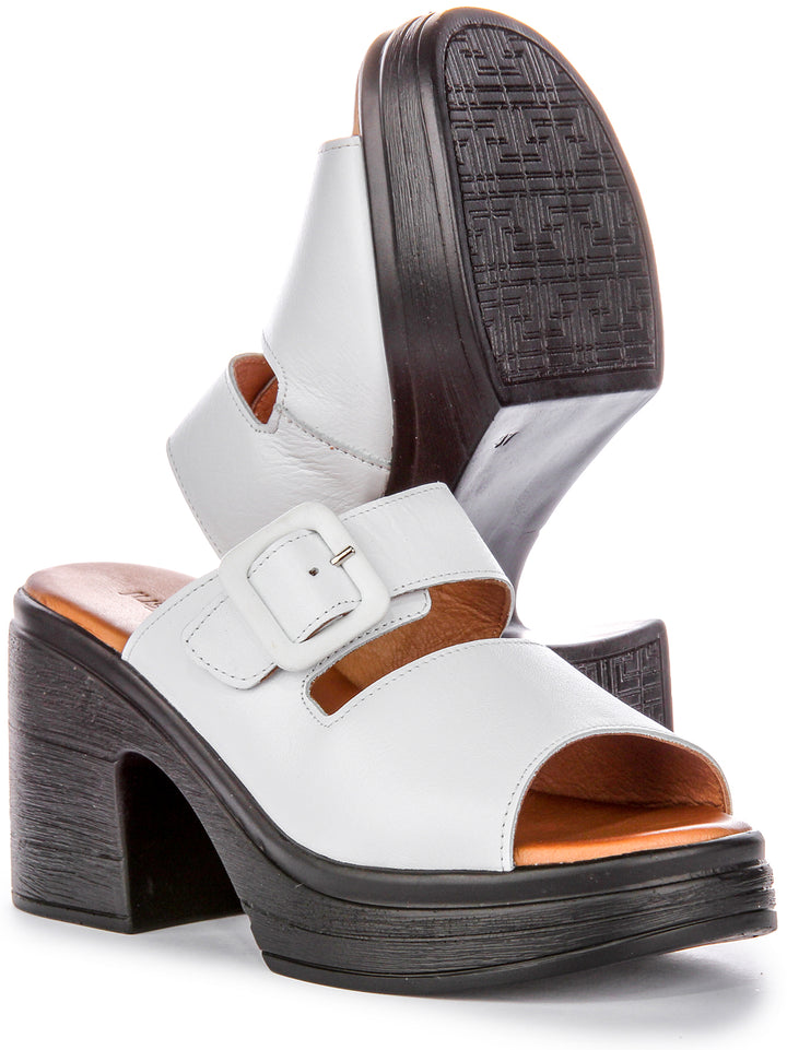 Justinreess England Audrey Sandal In White