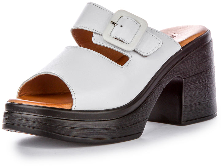 Justinreess England Audrey Sandal In White