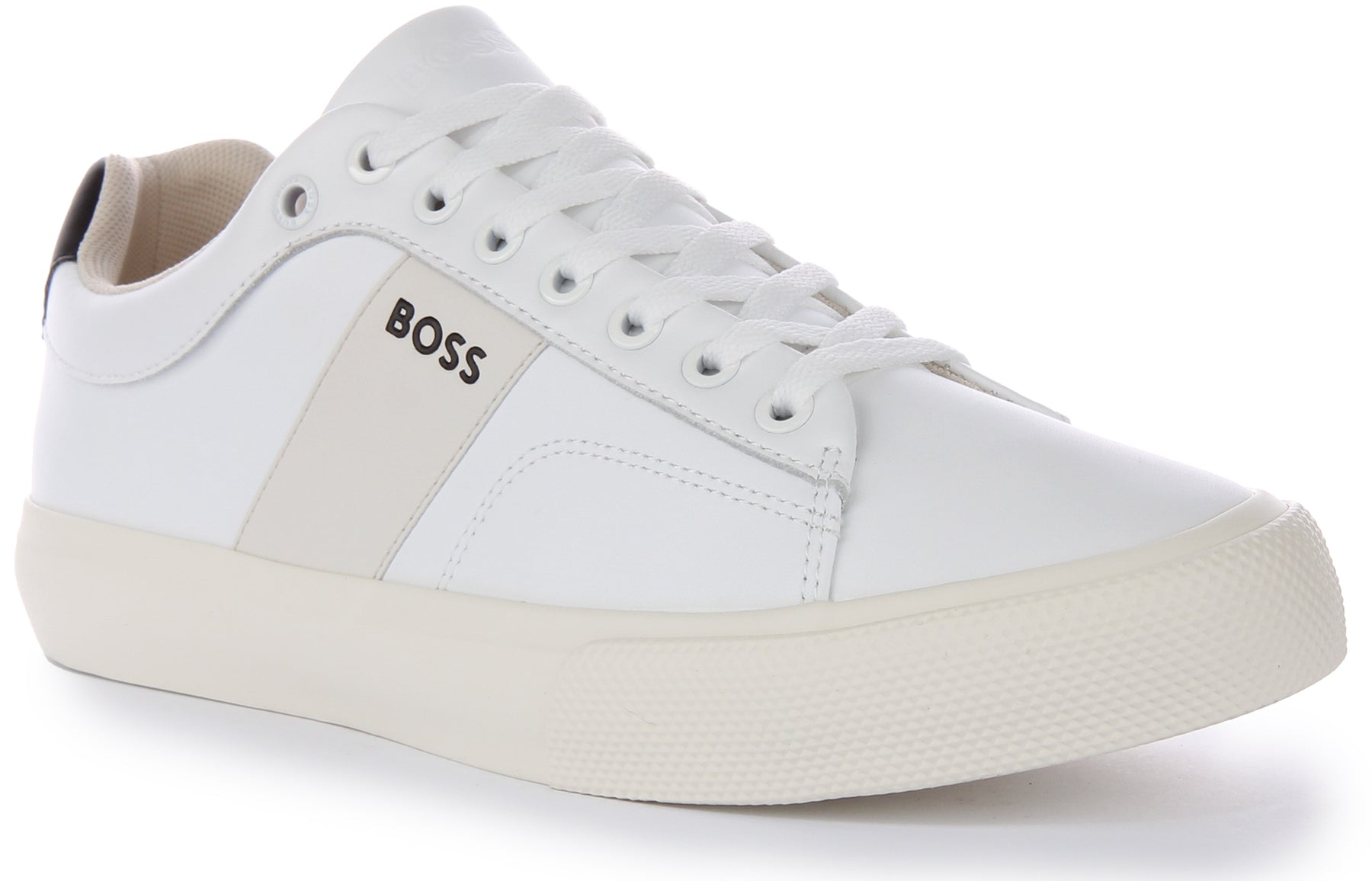 Flrb Boss Aiden Tennis Flrb In White For Men | Hugo Boss Trainers – 4feetshoes