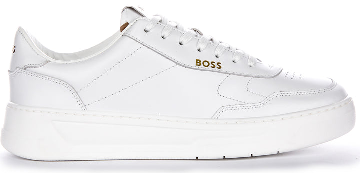 Boss Baltimore Tenn Itl Sneakers sintetiche con logo dorato bianco per uomo