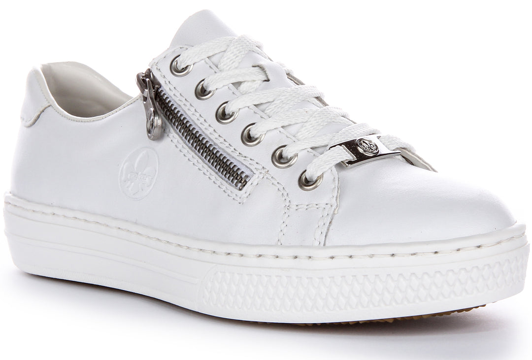Rieker L59L1-83 In White Trainers For Women