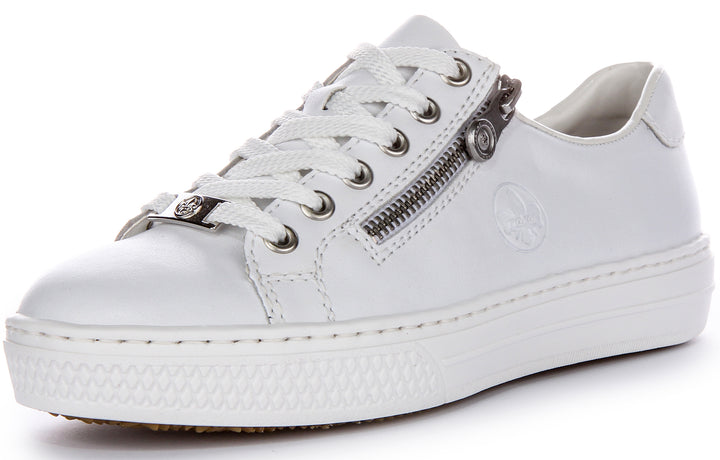 Rieker L59L1-83 In White Trainers For Women