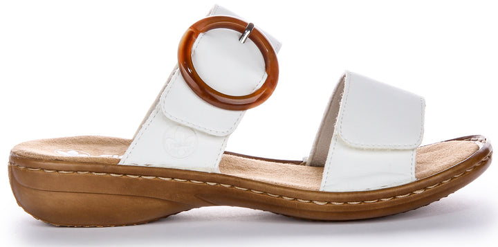 Rieker 60894-80 Sandals In White For Women