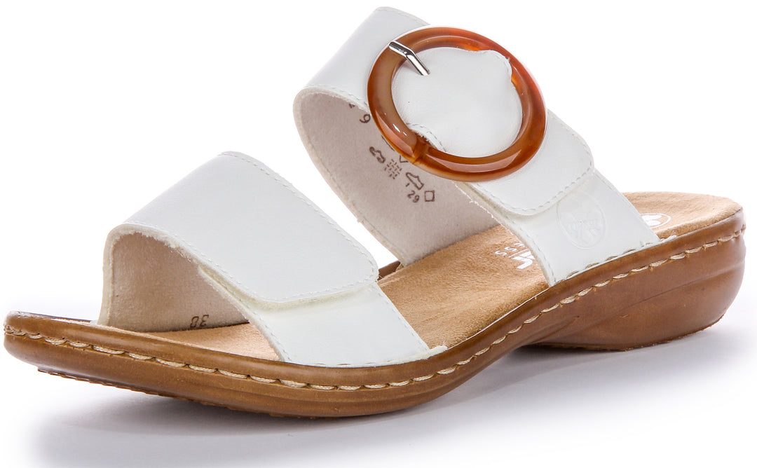 Rieker 60894-80 Sandals In White For Women