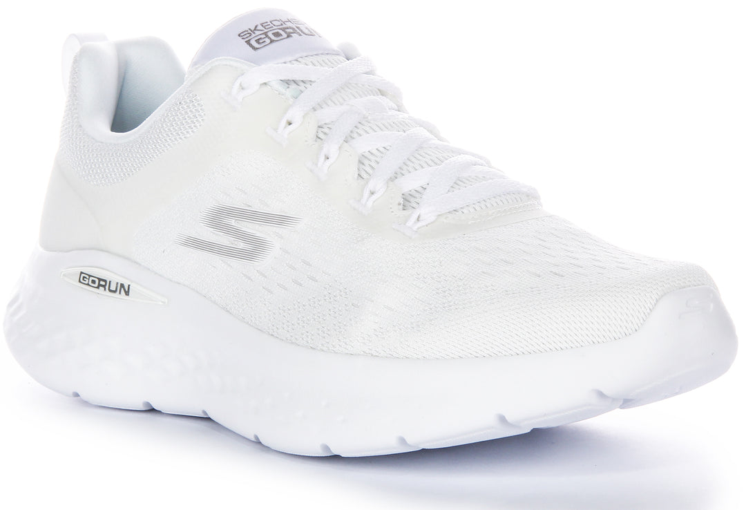 Skechers Go Run Lite In White For Women Lace up Mesh Trainers
