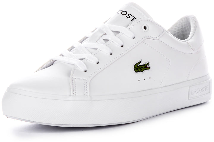 Lacoste Powercourt In White For Junior