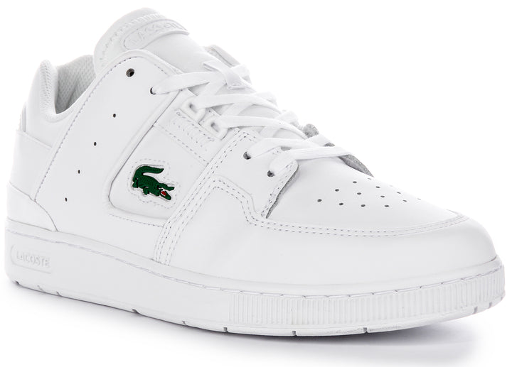 Lacoste Court Cage In White For Men
