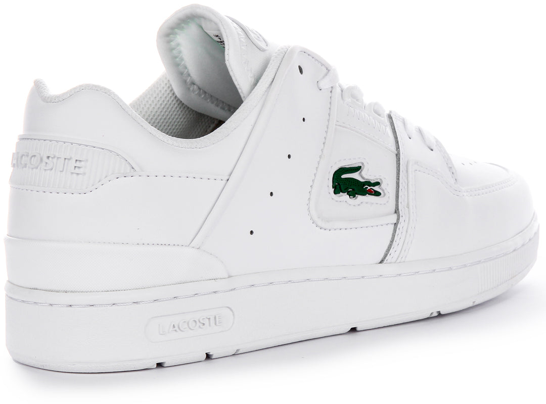 Lacoste Court Cage In White For Men