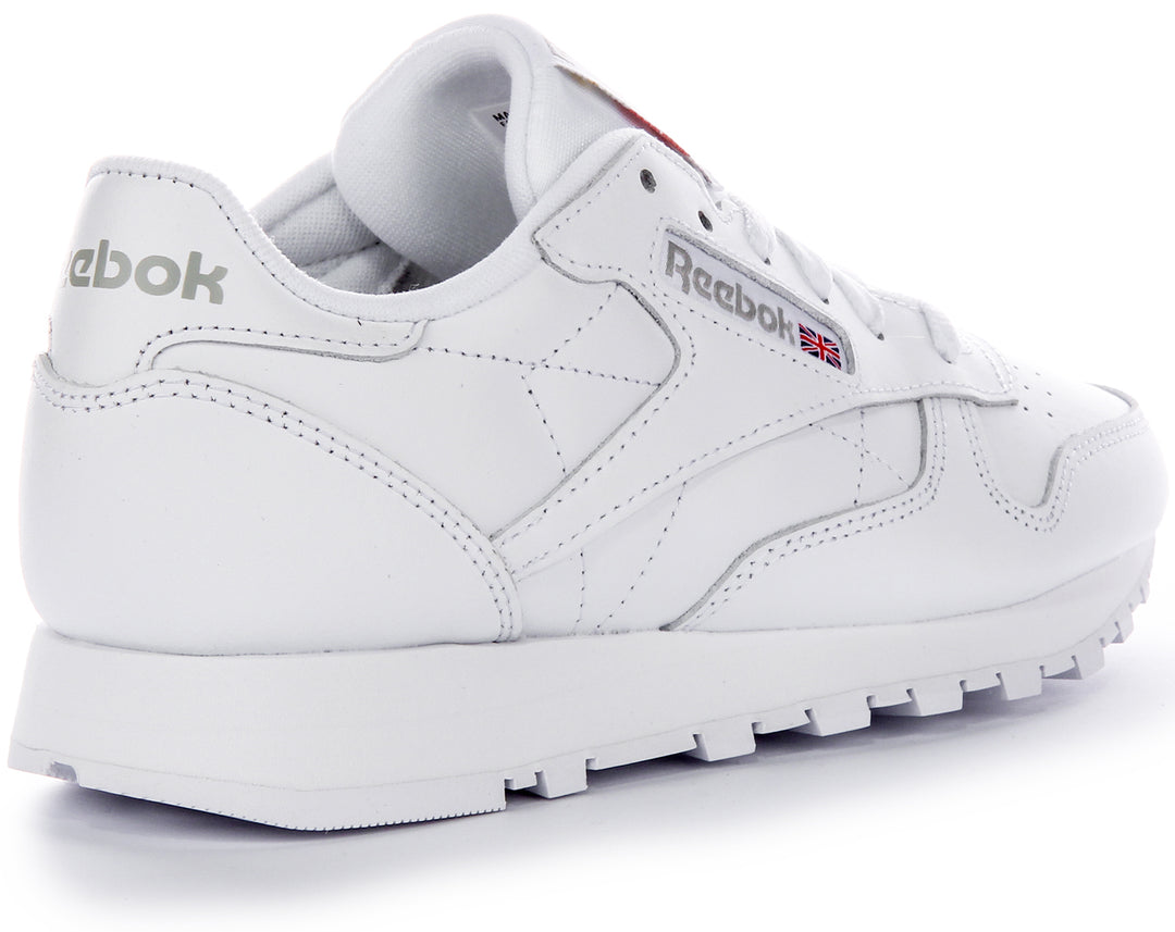 Reebok Classic Leather In White For Women
