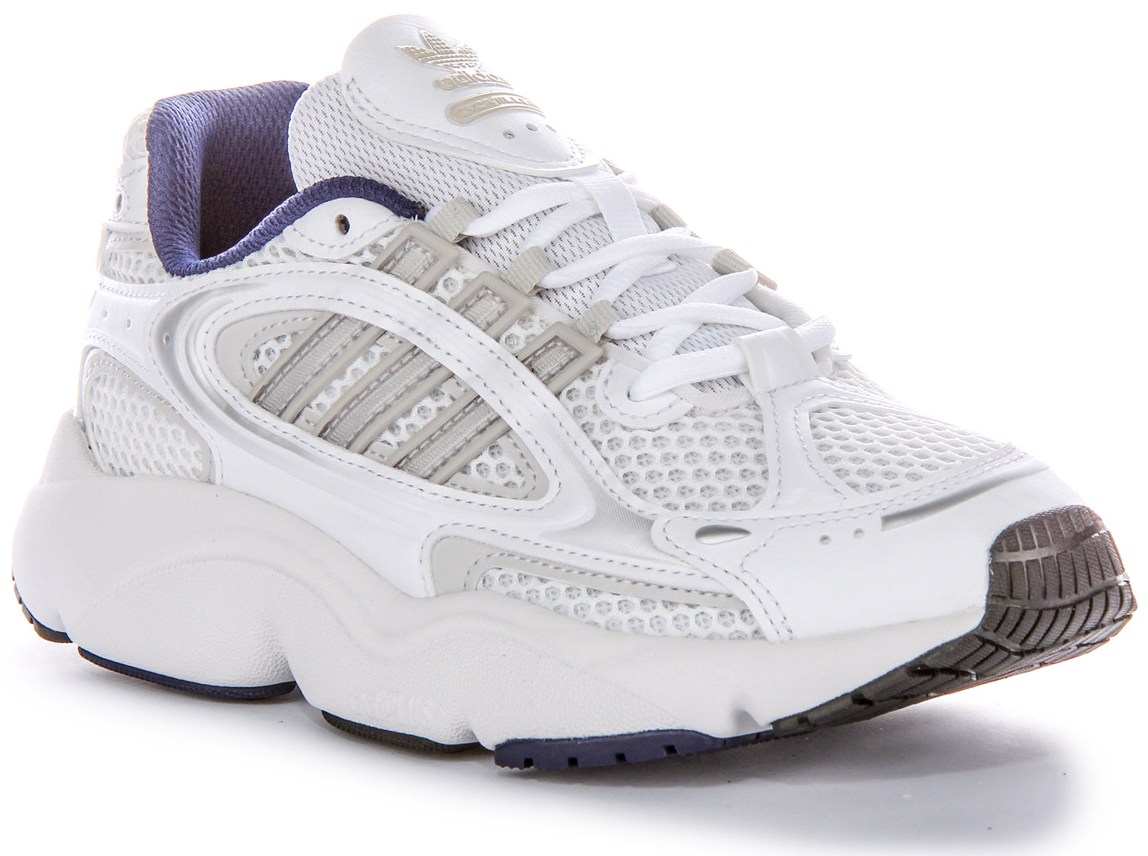 Adidas Ozmillen In White For Men | 90s Design AdiPlus Mesh Trainer