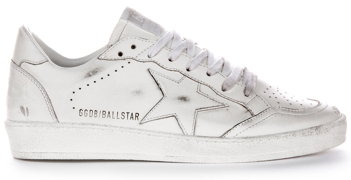 Golden Goose Ball Star In White For Men