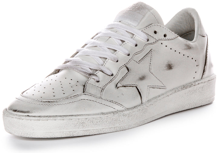 Golden Goose Ball Star In White For Men