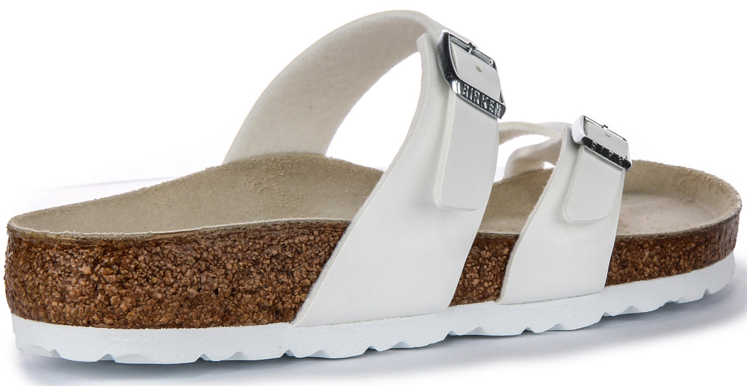 Birkenstock S Mayari Sandale à brides en Birko Flor pour femmes en blanc