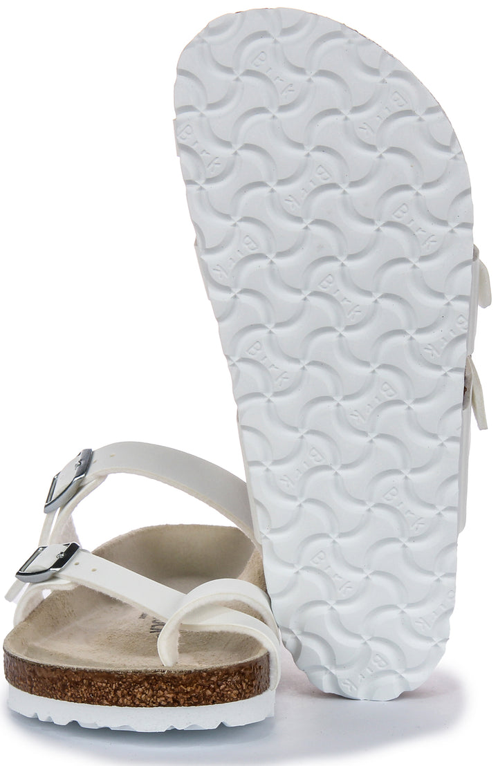 Birkenstock S Mayari Sandale à brides en Birko Flor pour femmes en blanc