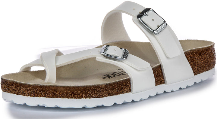 Birkenstock S Mayari Sandali da donna in Birko Flor bianchi