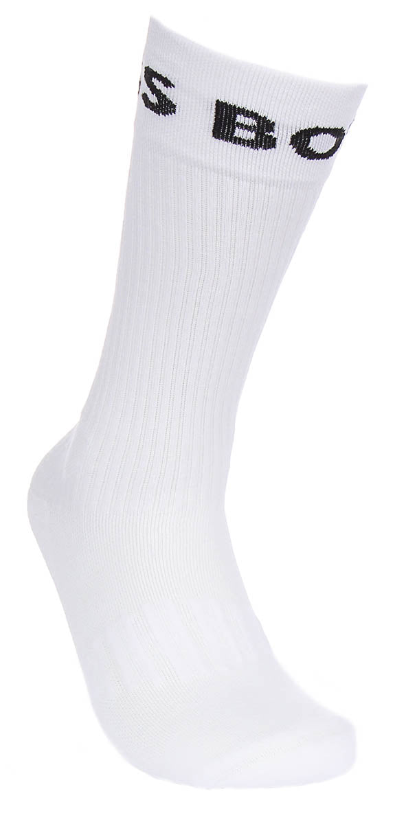 Boss 2 Pair Sport Socks White Black &amp; Red