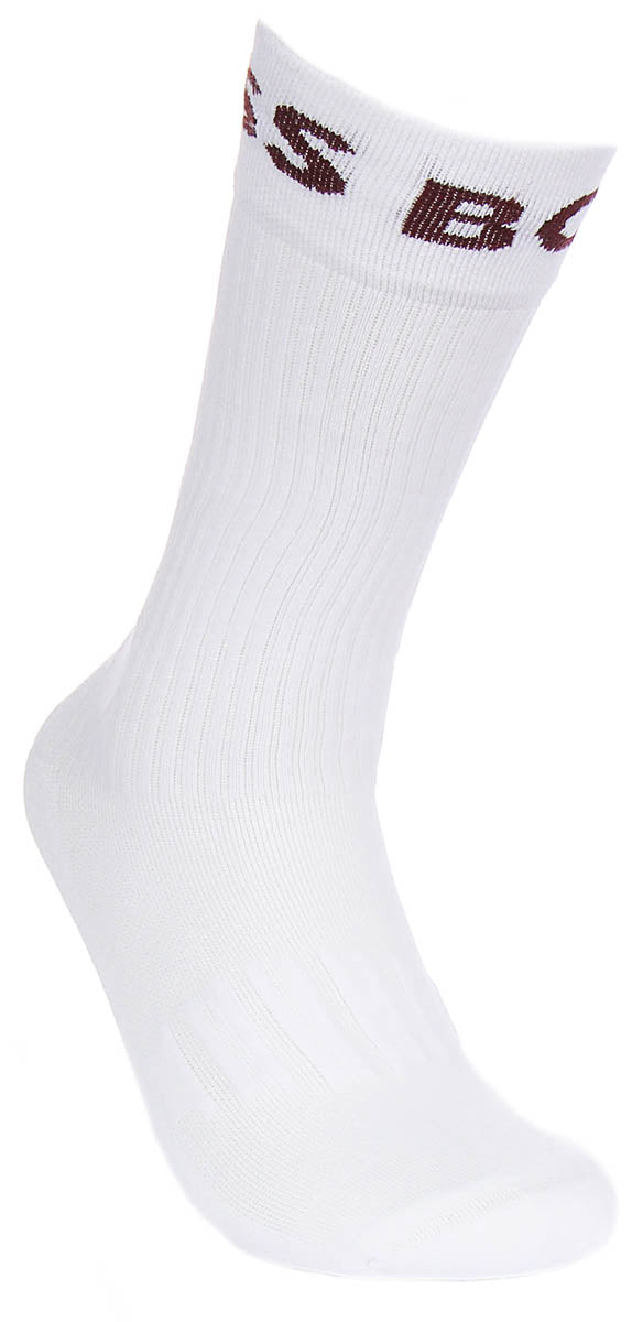Boss 2 Pair Sport Socks White Black &amp; Red