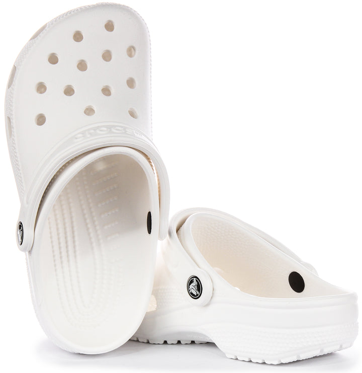 Crocs Classic Clog In White For Unisex