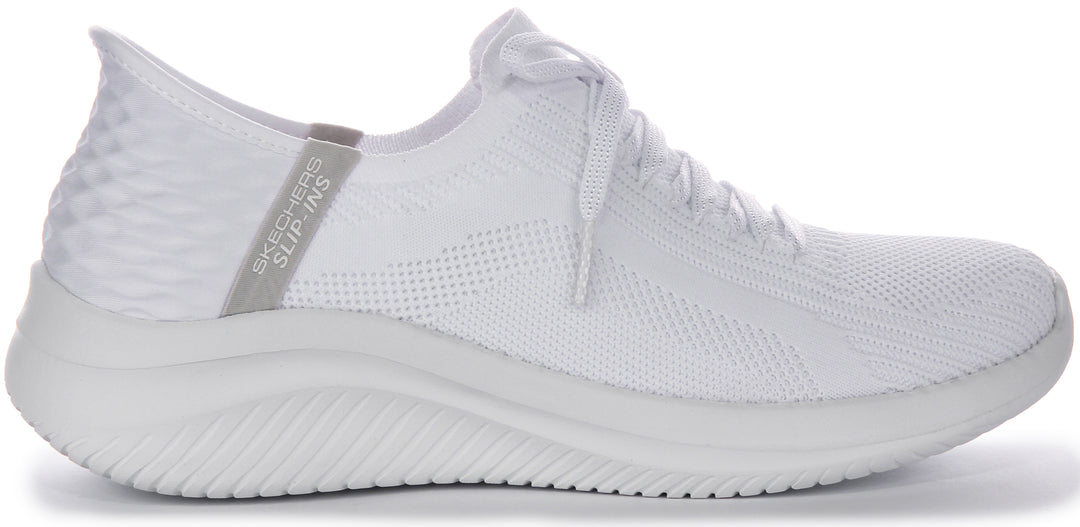 Skechers Ultra Flex 3.0 In White For Women