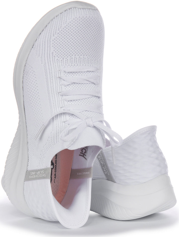 Skechers Ultra Flex 3.0 In White For Women