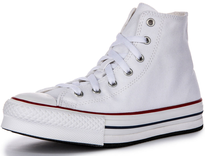 Converse All Star High Lift 272856C In White For Junior