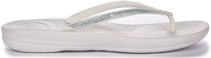 Fitflop Iqushion Sparkle In White For Women