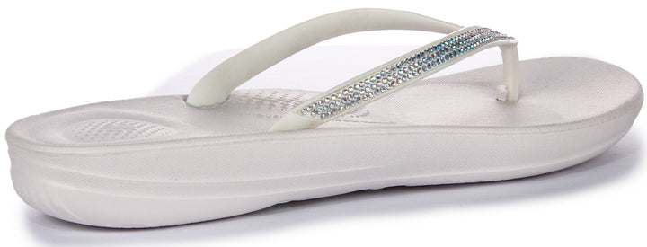 Fitflop Iqushion Sparkle In White For Women