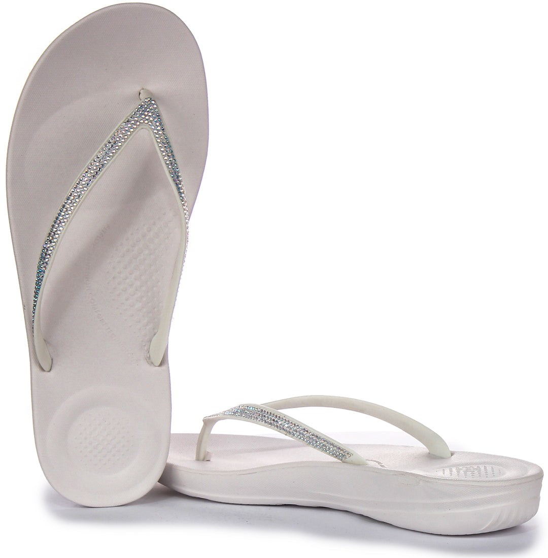 Fitflop Iqushion Sparkle In White For Women