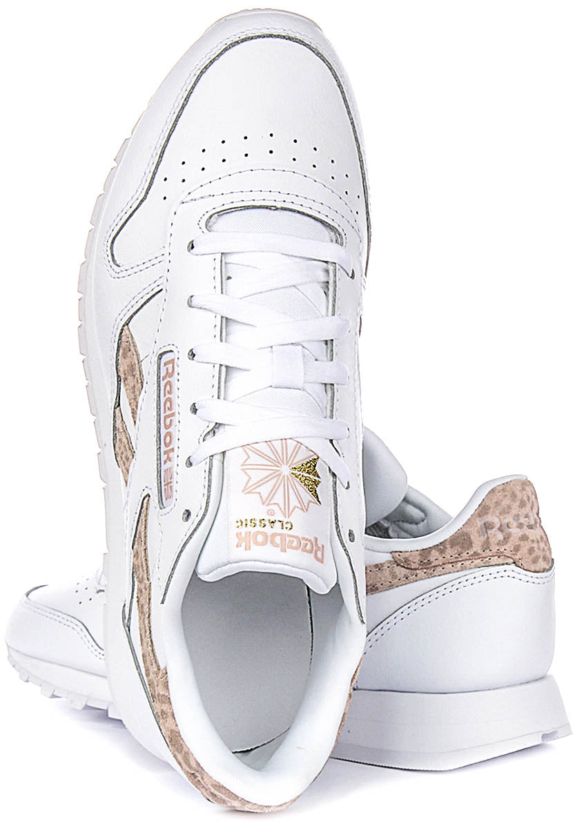 Reebok Classic Leather In White For Women Lace up Trainers