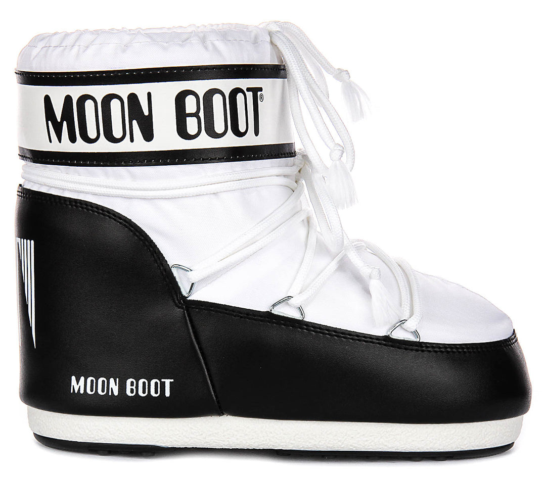 Moon Boot Icon Low Nylon In White For Women Snow Boots – 4feetshoes
