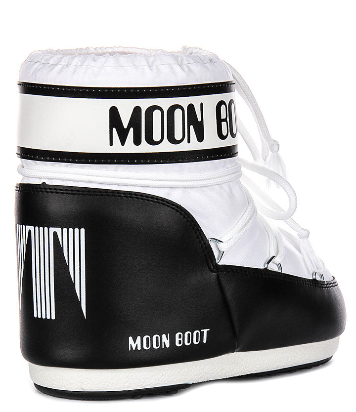 Moon Boot Icon Low Nylon In White For Women