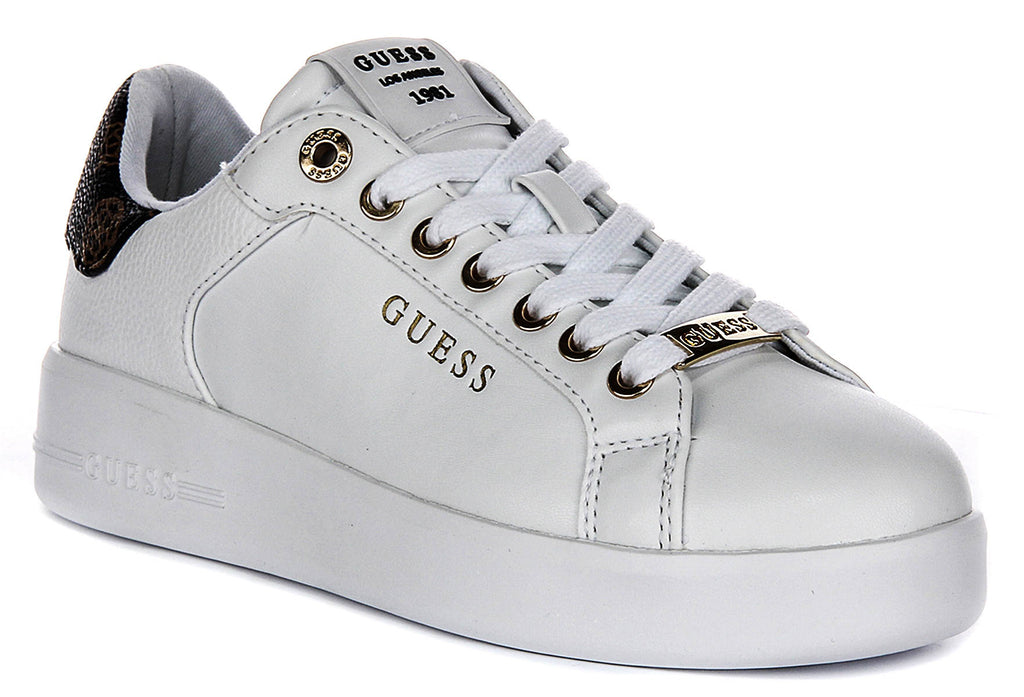 Guess Goldon Sneaker Donna Con Lacci | Casual Chic, Tomaia Mista, Colore Oro