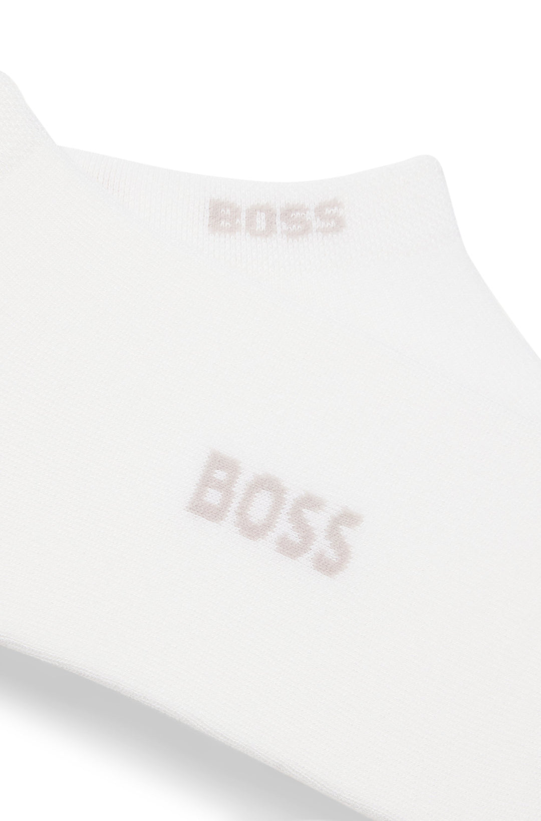Boss 2 Pairs Logo Bamboo Socks In White For Men