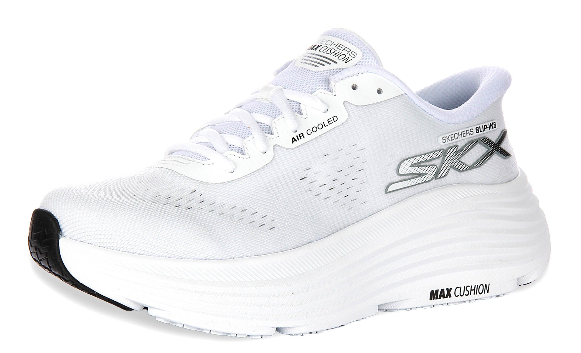 Skechers Max Cushioning Trainers In White For Women | Comfort