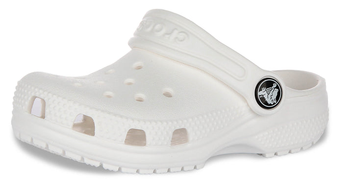 Crocs Classic T Clog In White For Infants