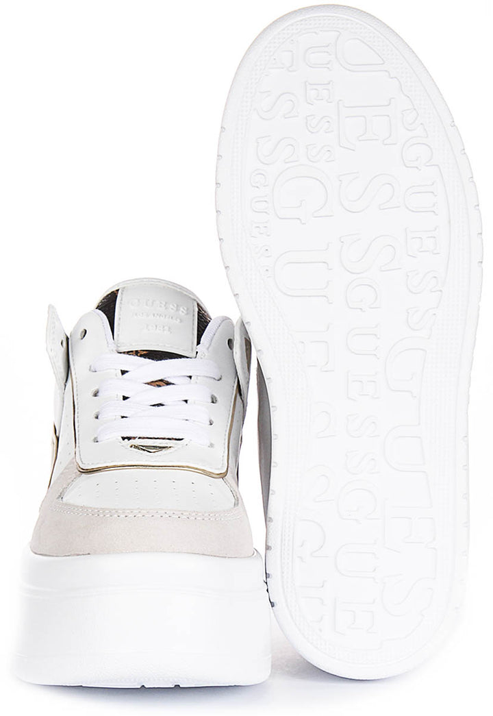 Guess Ridgee Platform Sneaker In White for Women