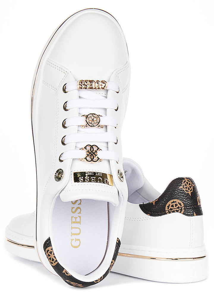 Guess Stasey 4G Logo In White for Women