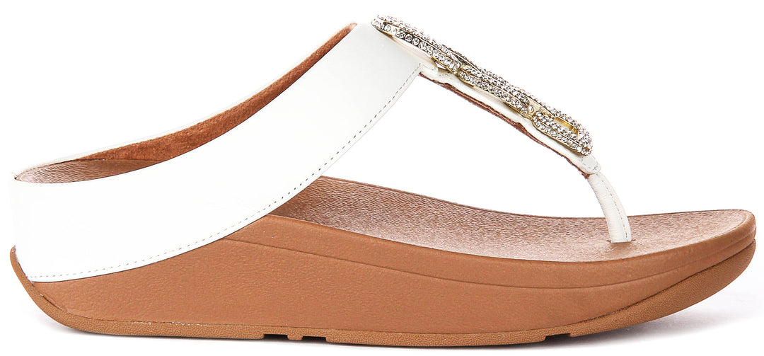 Fitflop Fino Crystal In White For Women