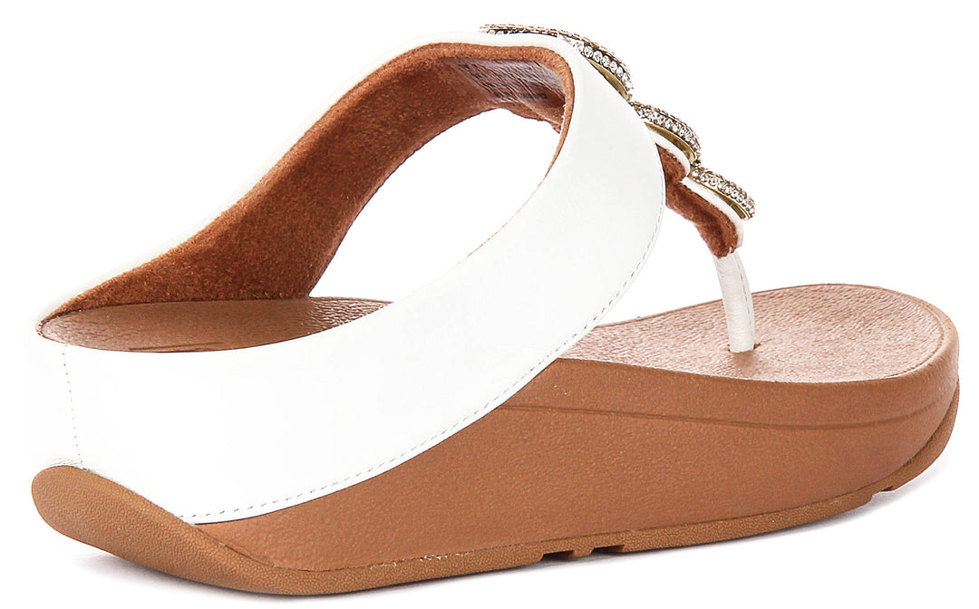 Fitflop Fino Crystal In White For Women