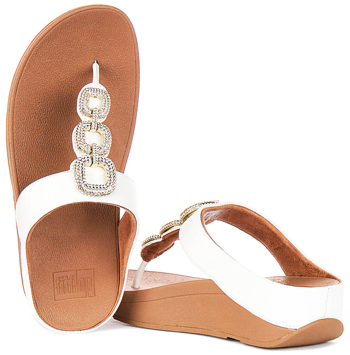 Fitflop Fino Crystal In White For Women