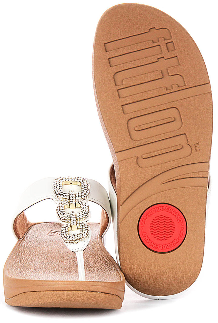 Fitflop Fino Crystal In White For Women