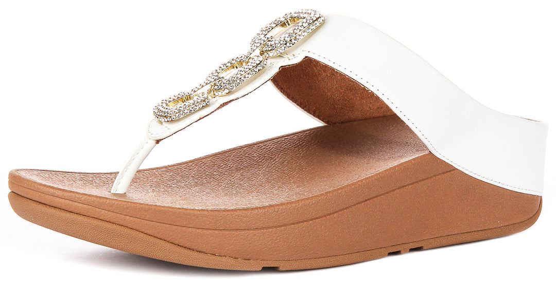 Fitflop Fino Crystal In White For Women