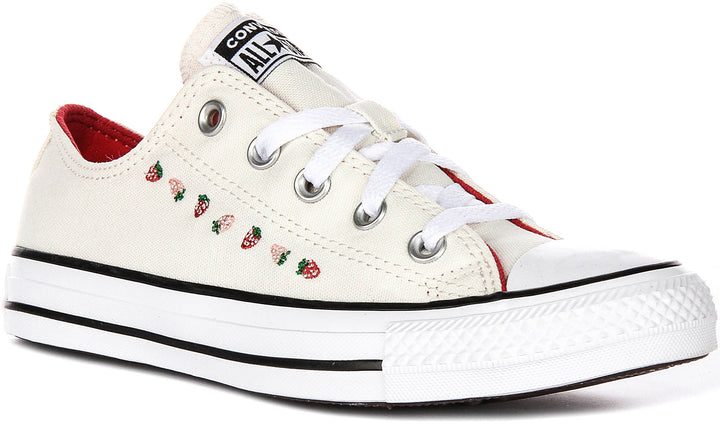Converse All Star Low A14933C In White Strawberry