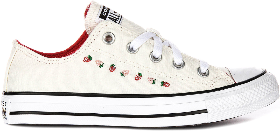 Converse All Star Low A14933C In White Strawberry